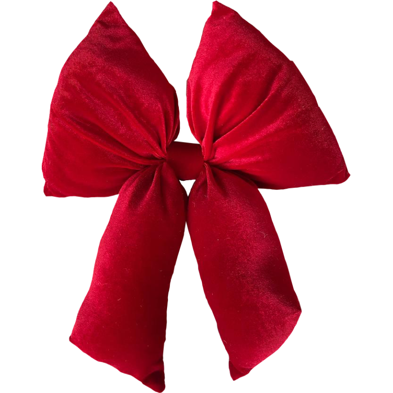 Fiocco Medio 25x32cm Rosso Decorazione Natalizia Elegante