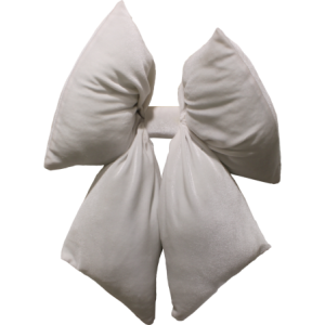 Fiocco Small 20x26cm bianco - Decorazione natalizia elegante