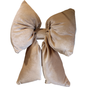 Fiocco Small 20x26cm Crema Decorazione Natalizia Elegante