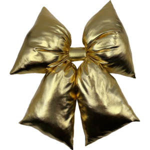 Fiocco Small 20x26cm Oro Laminato Decorazione Natalizia