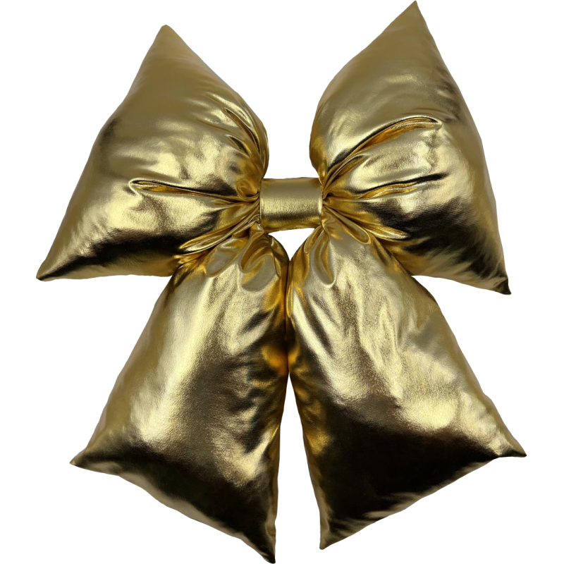Fiocco Small 20x26cm Oro Laminato Decorazione Natalizia