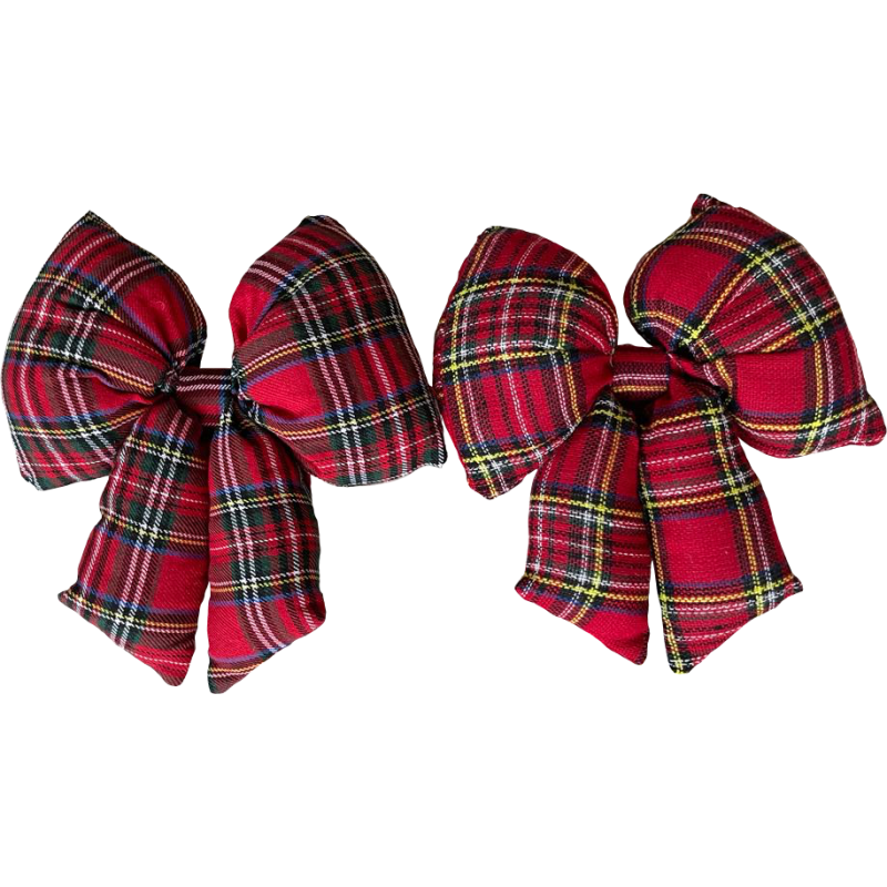 Fiocco Small 20x26cm Scozzese Decorazione Natalizia Originale