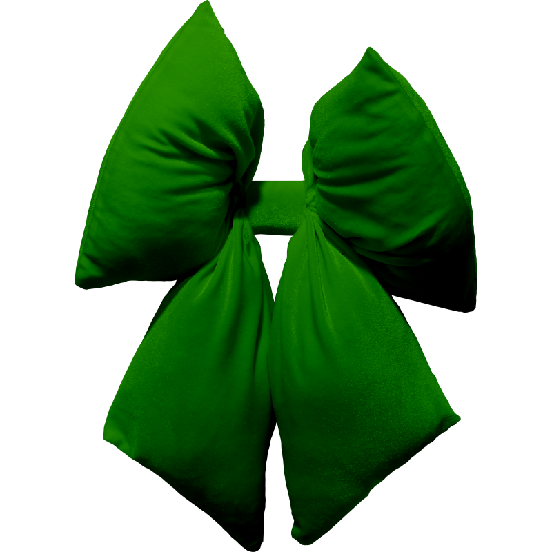 Fiocco Small 20x26cm Verde Muschio Decorazione Natalizia