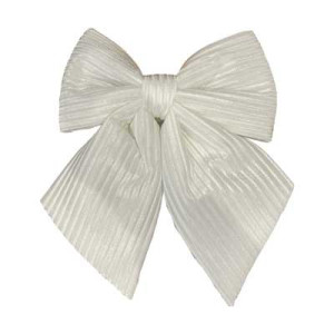 Fiocco tramato bianco 35x30 cm decorazione elegante casa