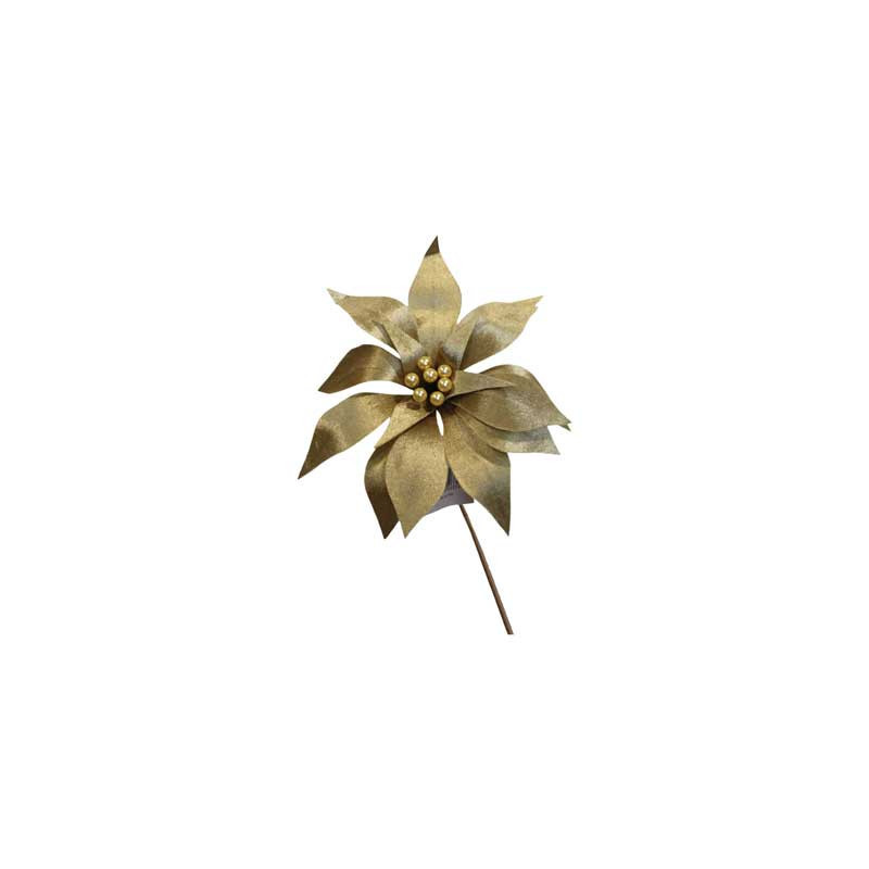 Fiore Elsa 36cm champagne - Eleganza decorativa per Natale e casa