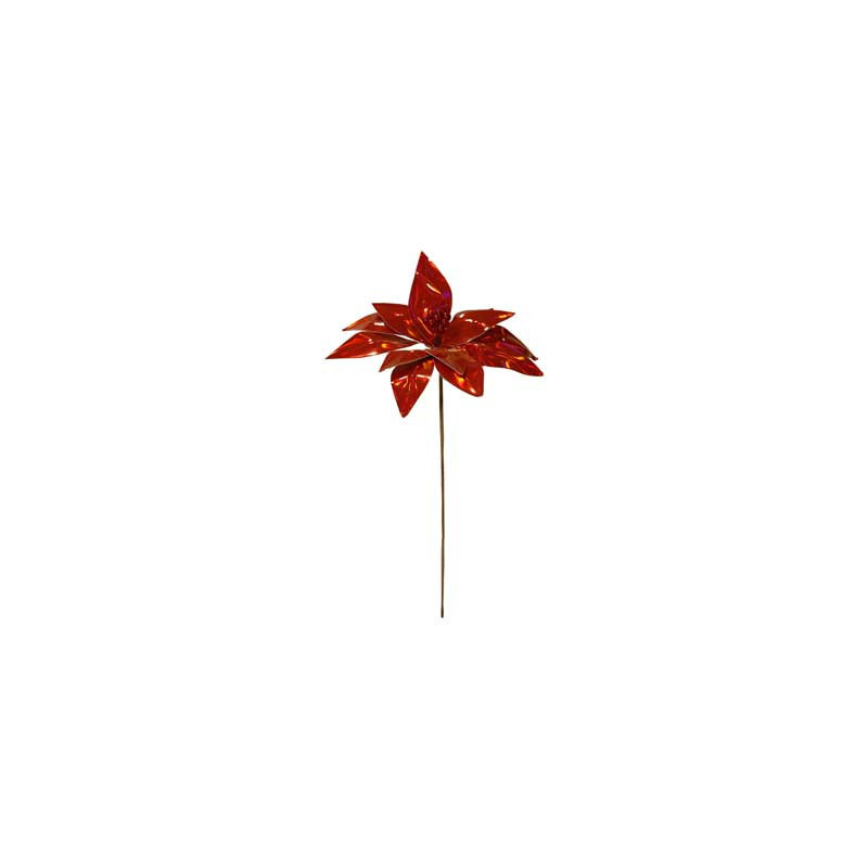 Fiore Spush 31cm rosso - Eleganza decorativa per Natale e casa