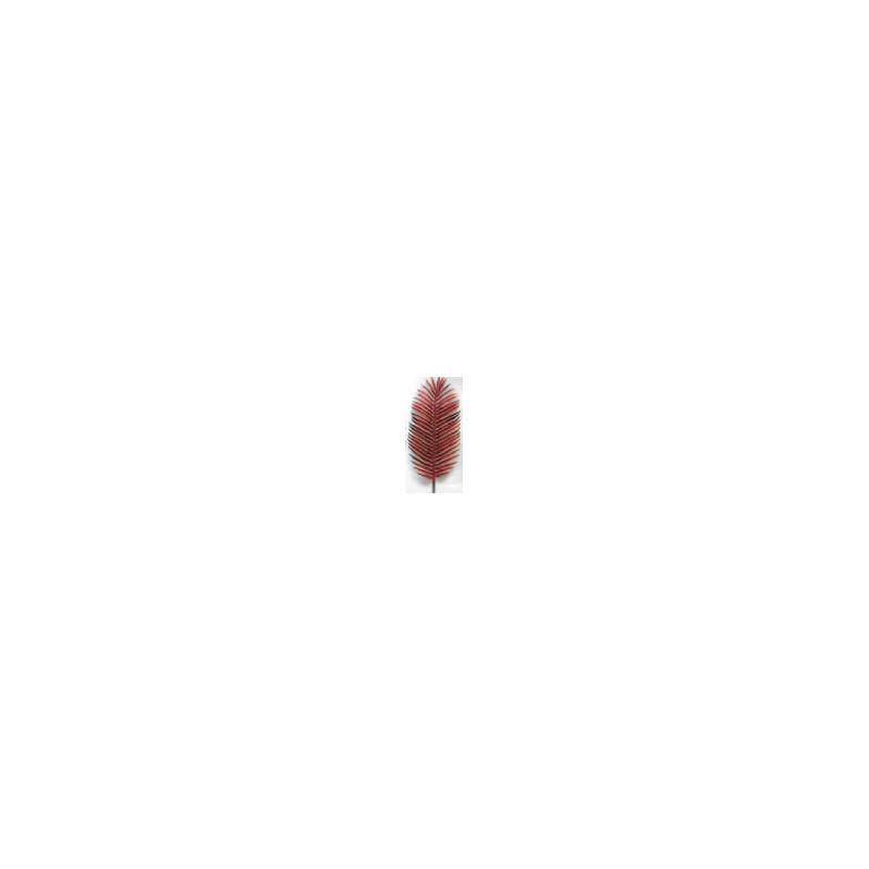 Foglia Palma Rosso 71x24cm Decorazione Casa e Natalizia