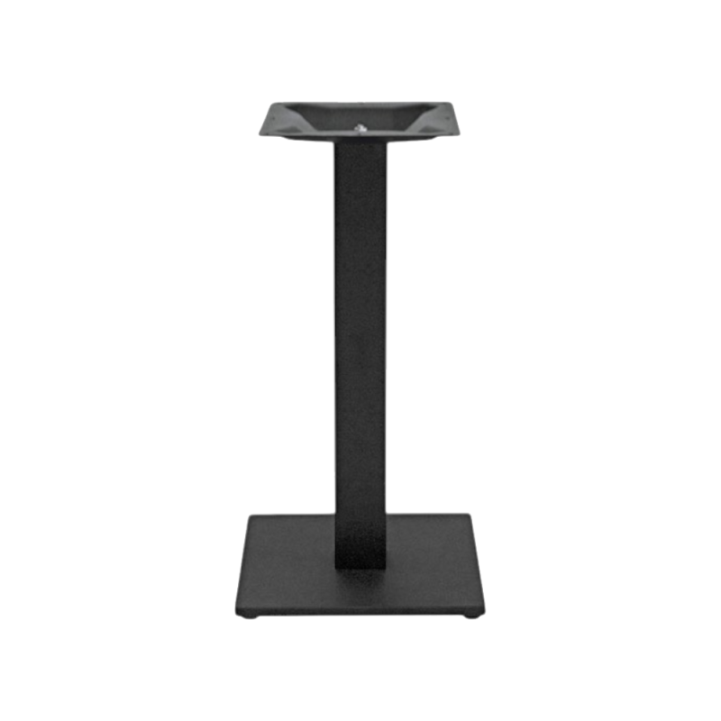 Gamba Table Met tubo Ø80mm H72cm nera piatto 30cm - Base tavolo robusta