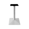 Gamba Table Met bianca H72 cm base tavolo in acciaio