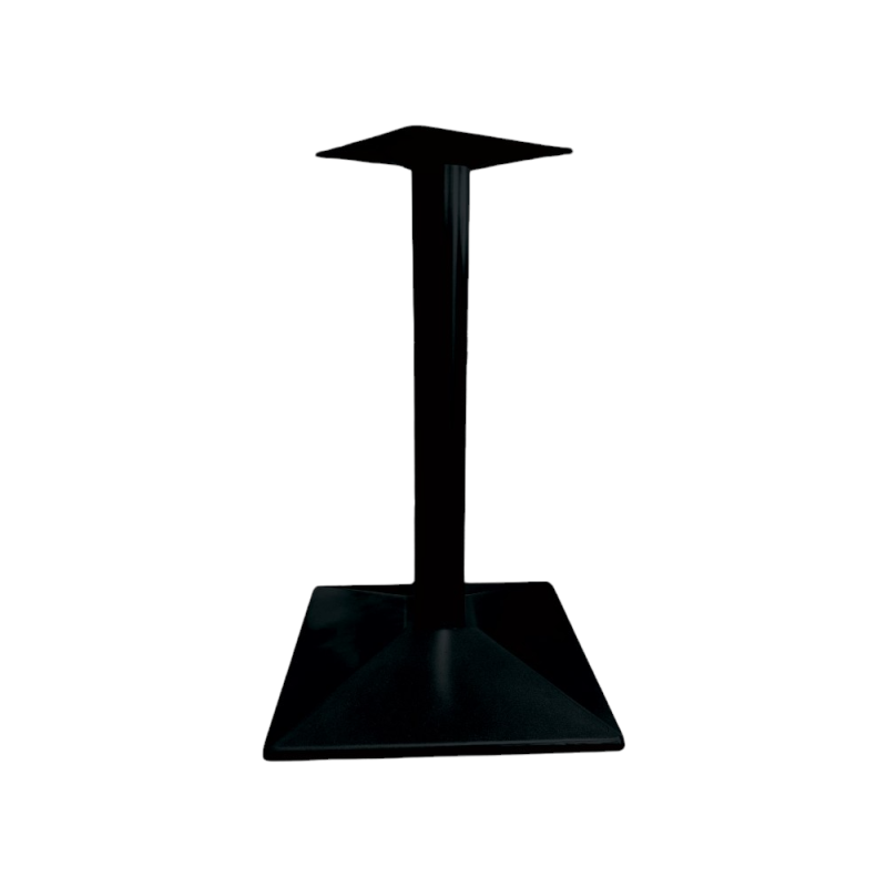 Gamba Table met tubo Ø76mm H72cm nera - Base tavolo in acciaio