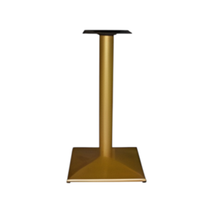 Zoom Set di 2 Gambe Table Met Tubo D. 76mm H 72cm Oro Piatto 25cm