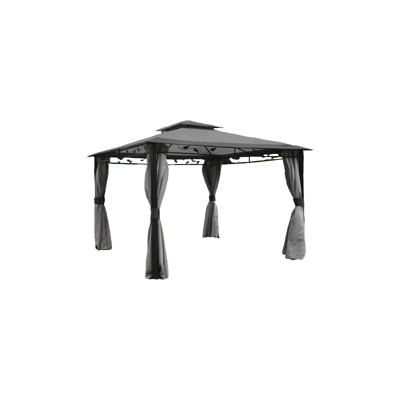 Gazebo Arion 3x3 mt grigio resistente ed elegante per esterni