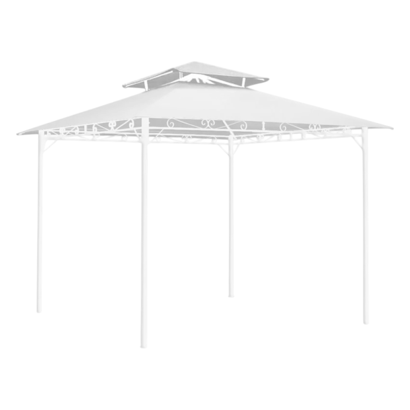 Gazebo Basic 3x3 bianco - Copertura pratica per giardino e terrazzo