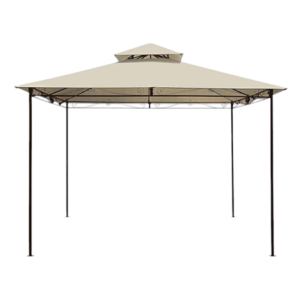 Gazebo Basic 3x3 moka - Copertura elegante per giardino e terrazzo