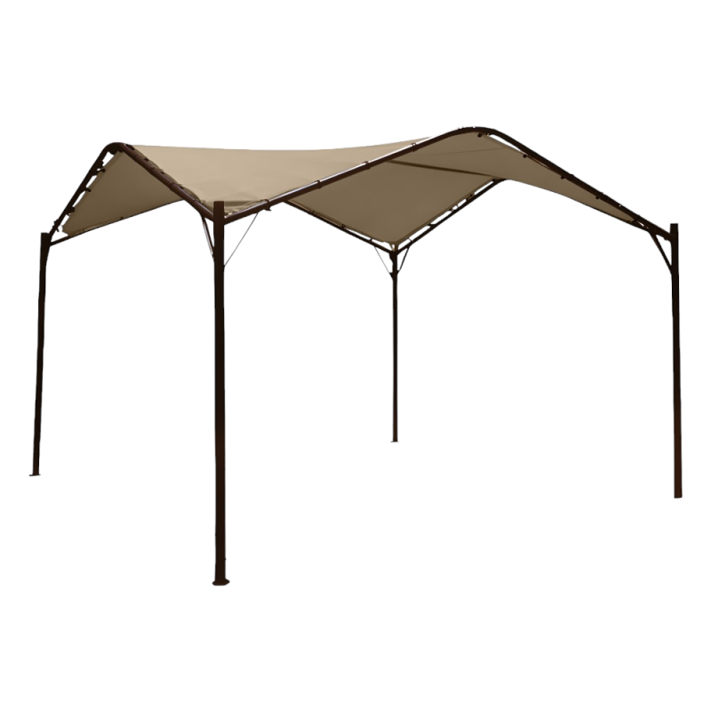 Gazebo House moka telo ecrù mt 3.5x3.5x2.7 - Eleganza outdoor