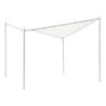 Gazebo Vela bianco 4x4 mt elegante e resistente per esterni