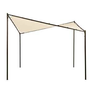 Gazebo Vela ecrù 4x4 mt elegante e resistente per esterni