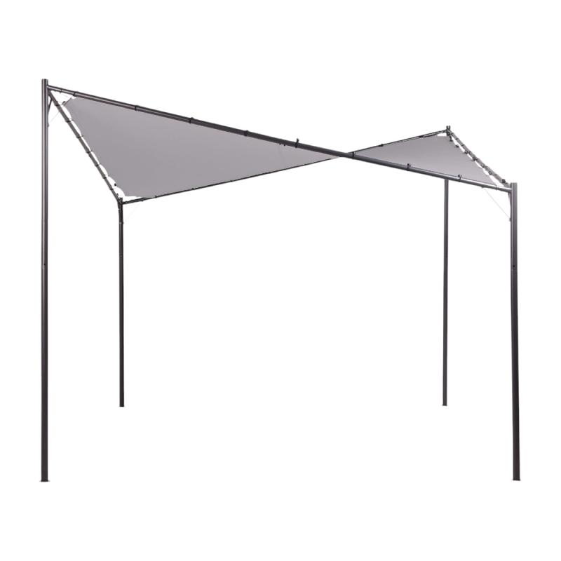 Gazebo Vela grigio mt 4x4 - Eleganza e protezione outdoor