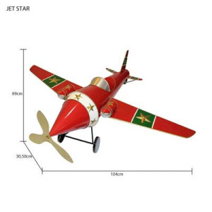 Jet Star rosso 104x89x3050cm - Decorazione natalizia luminosa