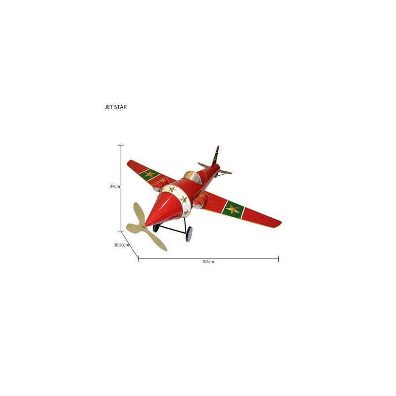Jet Star rosso 104x89x3050cm - Decorazione natalizia luminosa