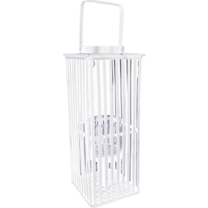 Lampada da Tavolo in Legno Bianco 20x20x50 cm - Set 2 pezzi