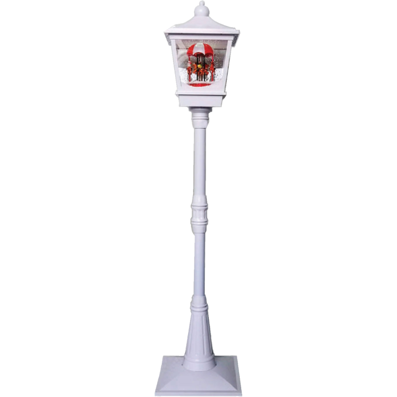 Lampione Giostrina 184cm bianco moderno da terra per interni