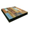 Old Fashion top in legno quadrato 60x60cm spessore 50mm