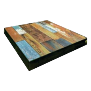 Zoom Set di 2 Old Fashion Top In Legno Quadrato Cm60x60 Spes.50mm