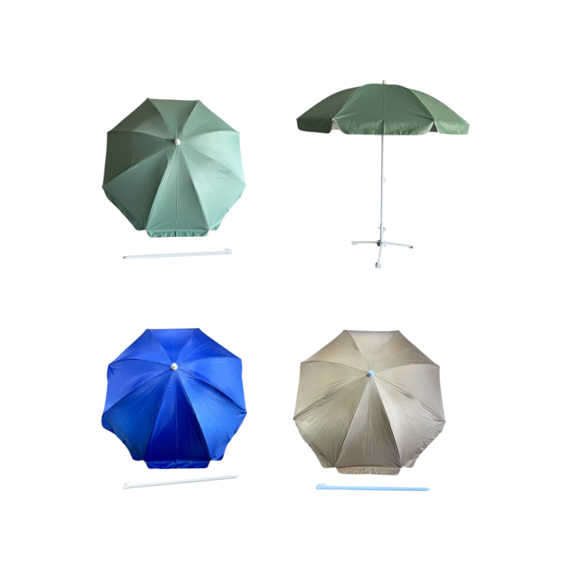 Ombrellone Amalfi Ø200 cm Metallo Colori Assortiti - Giardino