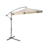 Ombrellone Banana 3m a braccio grigio/beige con flap - Outdoor elegante