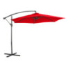 Ombrellone Banana 3m a braccio grigio/rosso scuro - Outdoor moderno