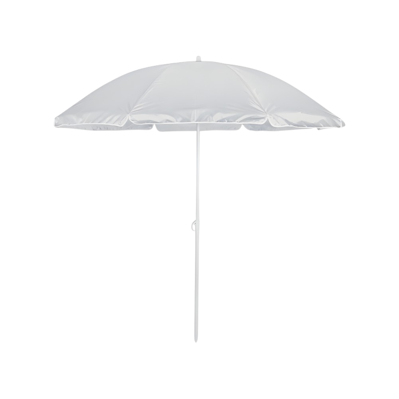 Ombrellone Flexy bianco palo centrale robusto per giardino