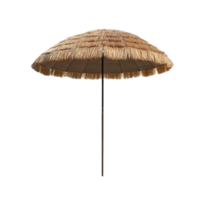 Ombrellone Florida Ø220 cm Metallo e Raffia - Stile Tropicale