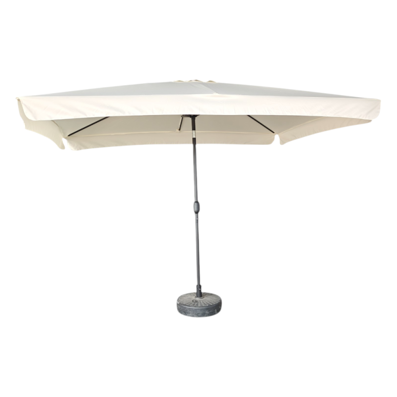 Ombrellone Garden 2x3 m Grigio Telo Beige con Flap - Arredo Esterno