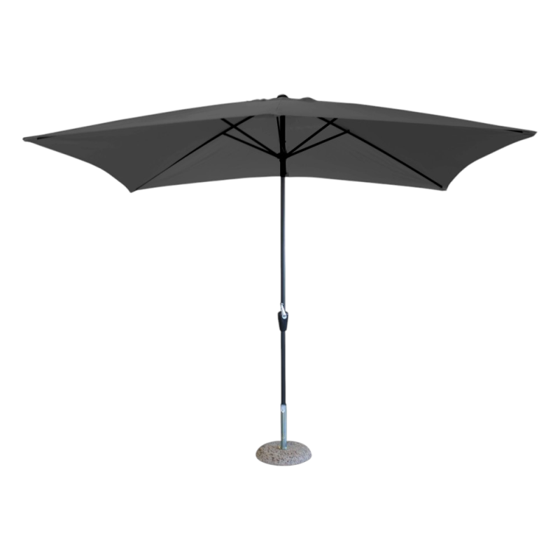 Ombrellone Garden 2,3 m grigio palo centrale robusto esterno