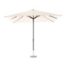 Ombrellone Garden 3x3m palo centrale struttura grigia telo ecru