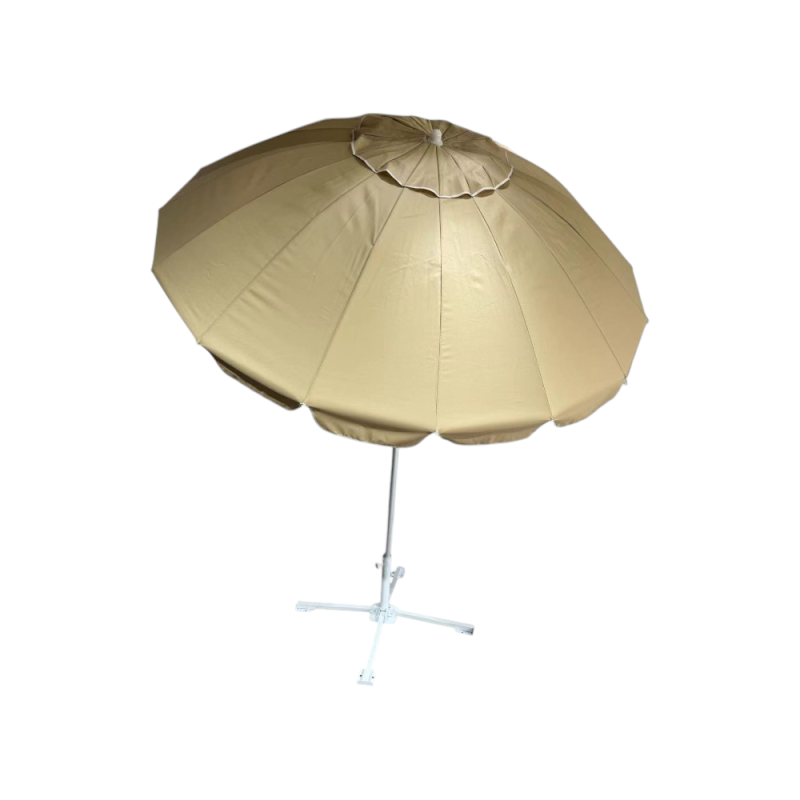Ombrellone Starbeach ecru Ø220 cm palo alluminio robusto