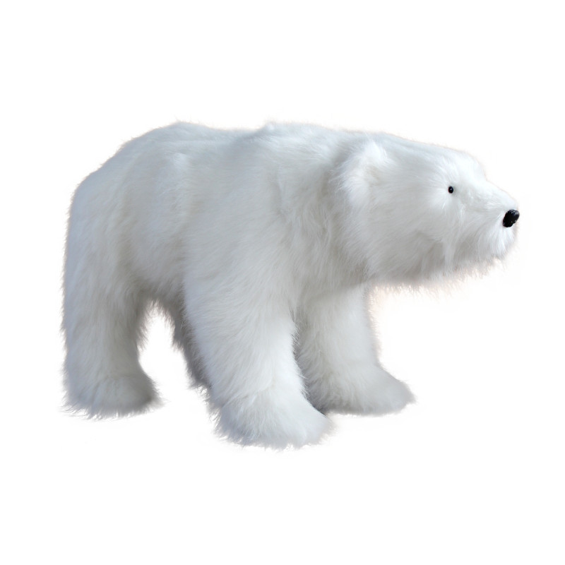 Orso Polare Bianco con Movimento 104x42x58 cm - Decorazione