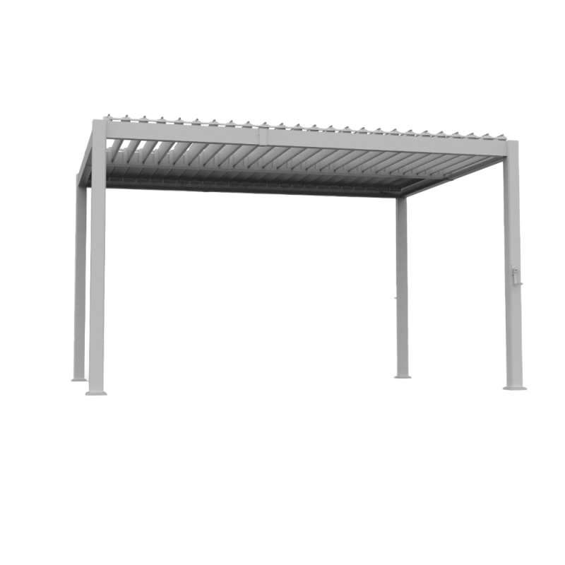 Pergola bioclimatica Star 3x4m in alluminio bianco - Outdoor moderno