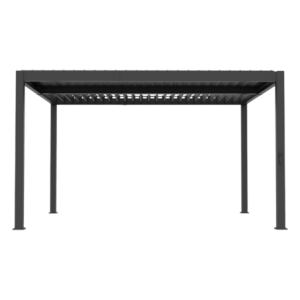 Pergola bioclimatica Star 3x4m in alluminio grigio - Outdoor moderno