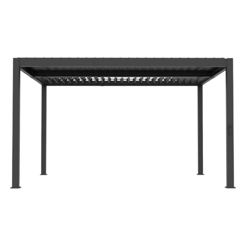 Pergola bioclimatica Star 3x4m in alluminio grigio - Outdoor moderno