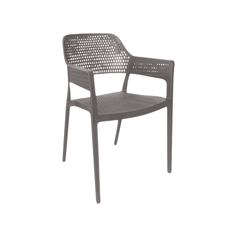 Poltrona Malaga Anti-UV in PP Taupe - Poltrona da Esterno