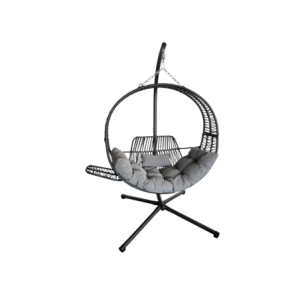 Poltrona Pensile Formentera Rattan Antracite - Relax da Esterno