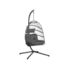 Poltrona pensile Singapore rattan grigio - Relax sospeso outdoor