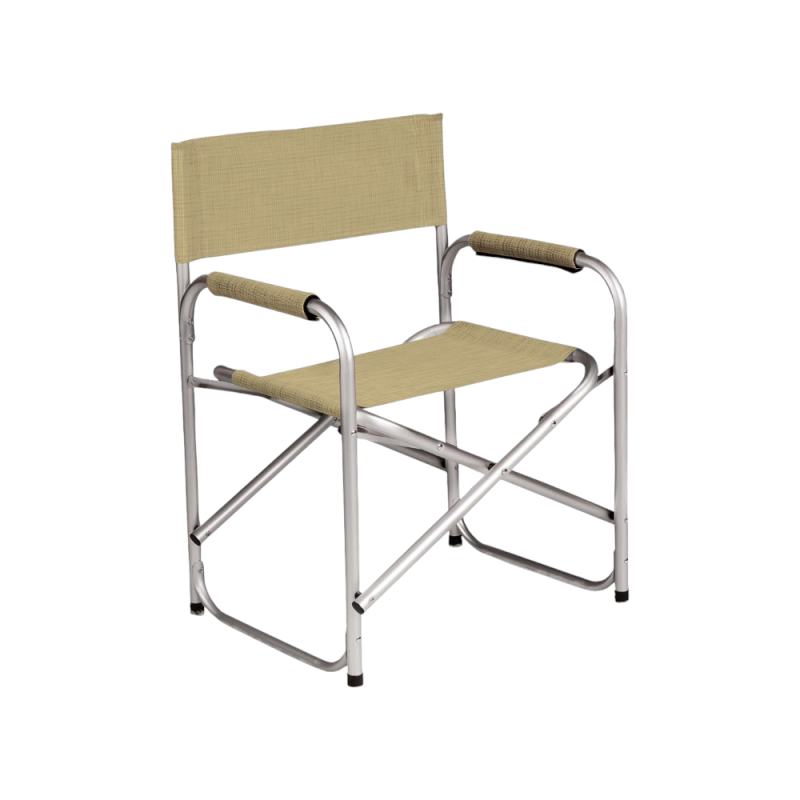 Poltrona Regista Cream in alluminio e textilene per esterno