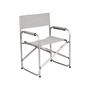 Zoom Set di 6 Poltrone Regista Grigia Alu+textilene