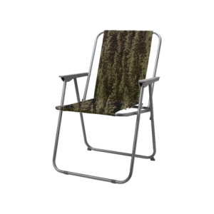Poltrona relax Beach camouflage e grigio in ferro - Outdoor design