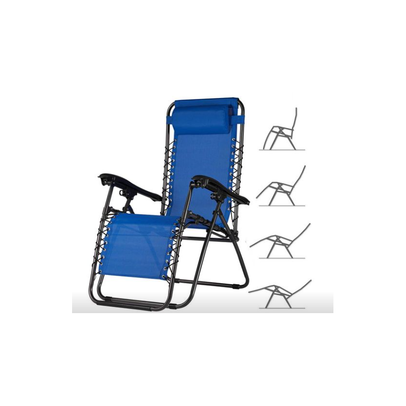 Poltrona relax blu da esterno - Comfort e stile per giardino