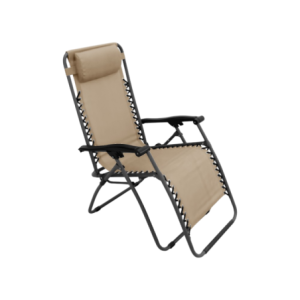 Poltrona relax dark beige da esterno - Comfort e stile giardino