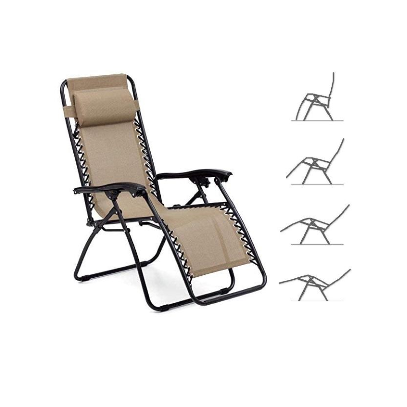 Poltrona relax dark beige da esterno - Comfort e stile giardino